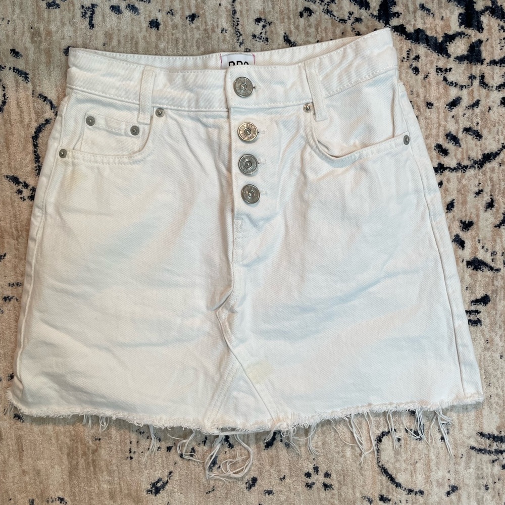 Urban Outfitters BDG White Jean Skirt